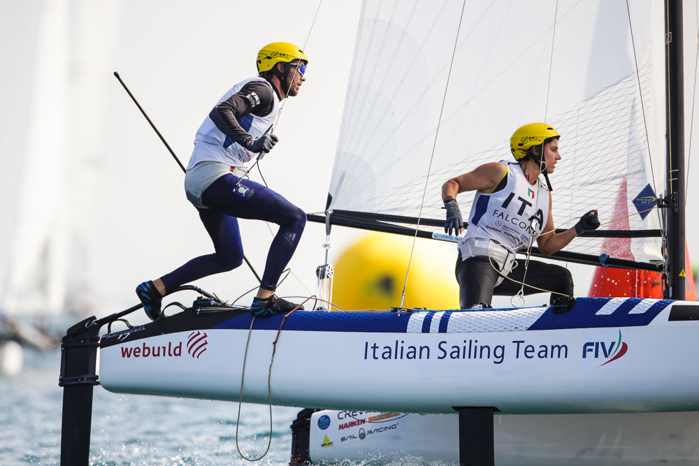 Favorites Fight to Top in Nacra 17