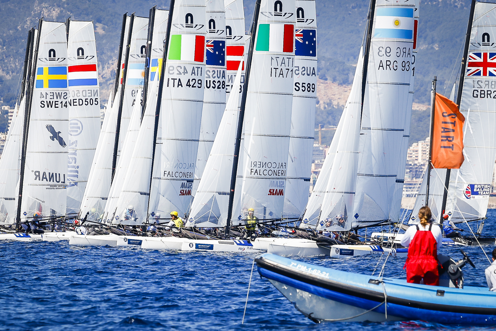 The qualifying form guide for Nacra 17 at the Sailing World Championship