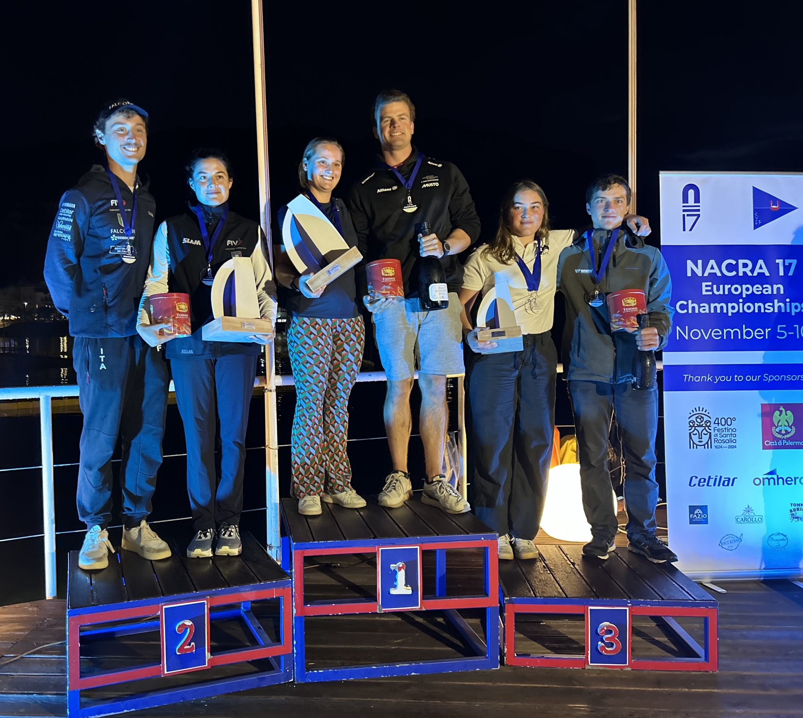 DUTCH DOMINATE AT EUROPEAN NACRA 17 CHAMPIONSHIPS IN SFERRACAVALLO SILVER FOR ITALY’S UGOLINI AND GIUBILEI IN THRILLING FINALS