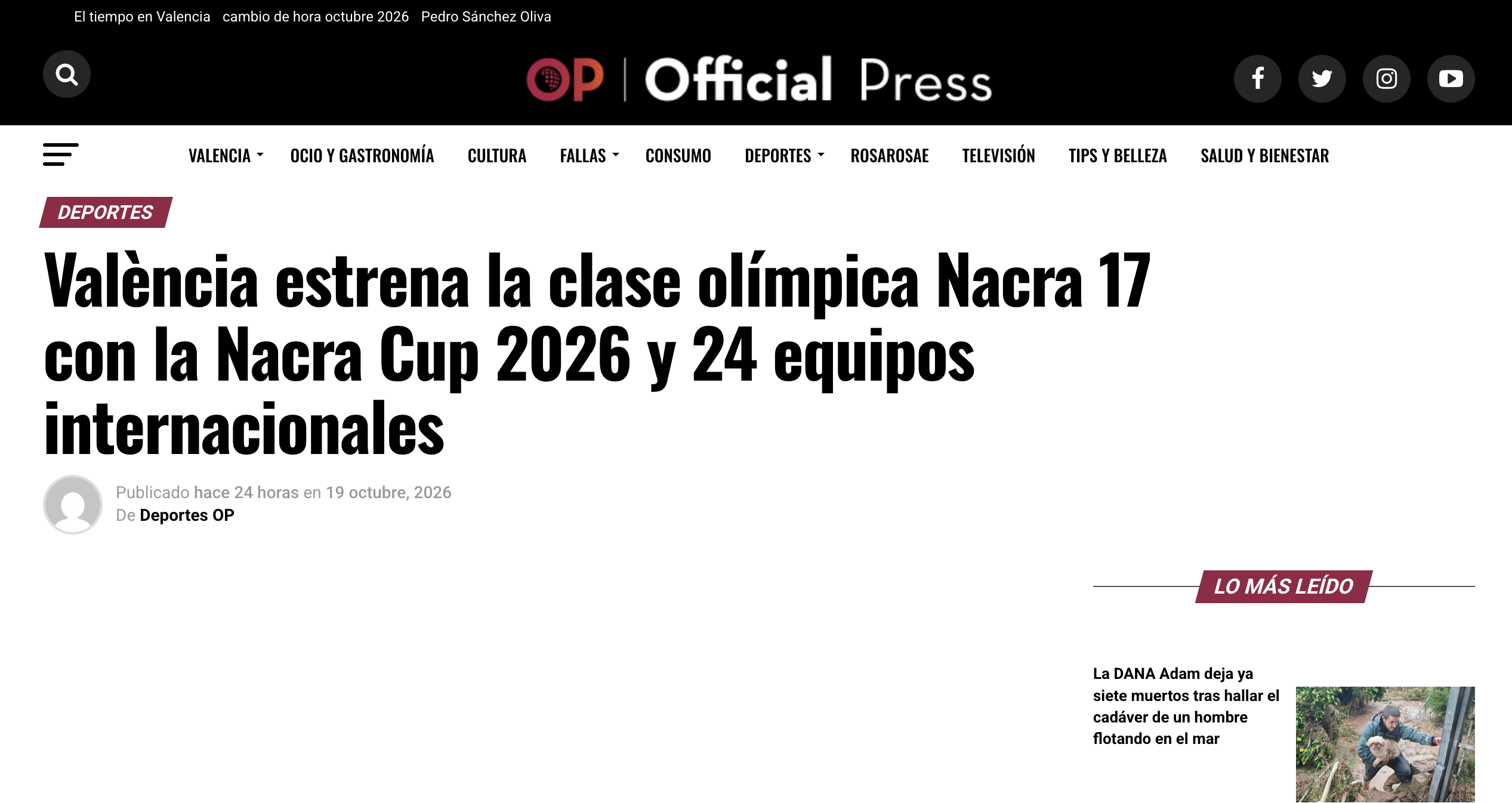 València estrena la clase olímpica Nacra 17 con la Nacra Cup 2026 y 24 equipos internacionales